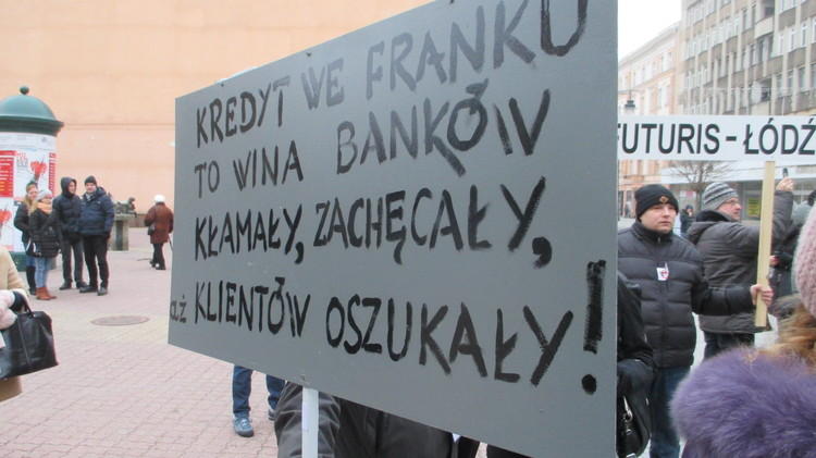 Pikieta w sprawie franka szwajcarskiego 1 11469 b9801c9761efe83e2cce1a2f004332b2