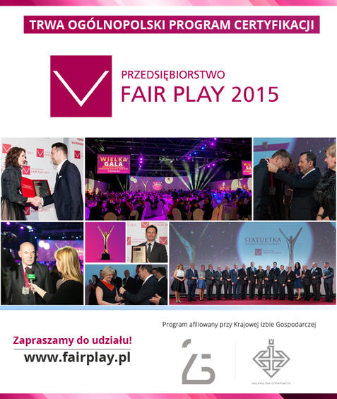 Trwa XVIII edycja programu „Przedsiębiorstwo Fair Play” 1 13937 1de50ae52499174ae2366090b6a8d59f