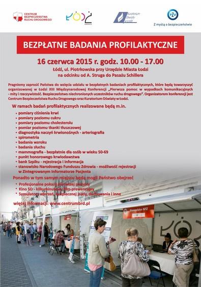 Bezpłatne badania na Piotrkowskiej. Przystanek Zdrowa Łódź 2 15273 b3f74e988ca6a8c90a4d7e57aee1eab0