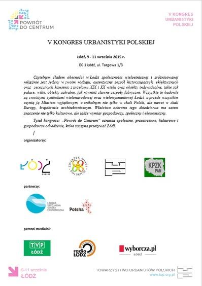 V Kongres Urbanistyki Polskiej 1 15360 70dff79ff9d4c7808d52154f5b1cc426