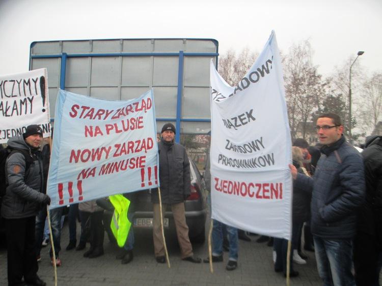 Protest pracowników spółki Elbest w Bełchatowie 1 20811 fa2f8bd159a89944dfdffc8334320412