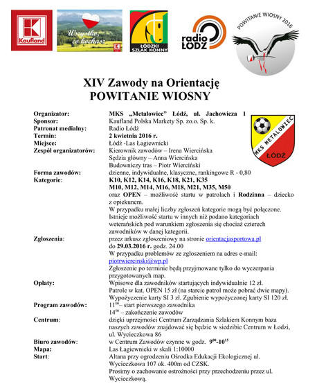 Sportowe "Powitanie Wiosny" 1 23666 132c5466e8f9422344a9acedca9849ab