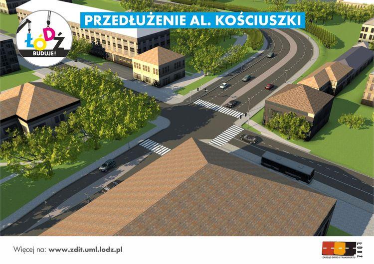 Przedłużą aleję Kościuszki w Łodzi. Wkrótce przetarg 1 24894 16fd1462bbd602c5e1752a13271e4fb8