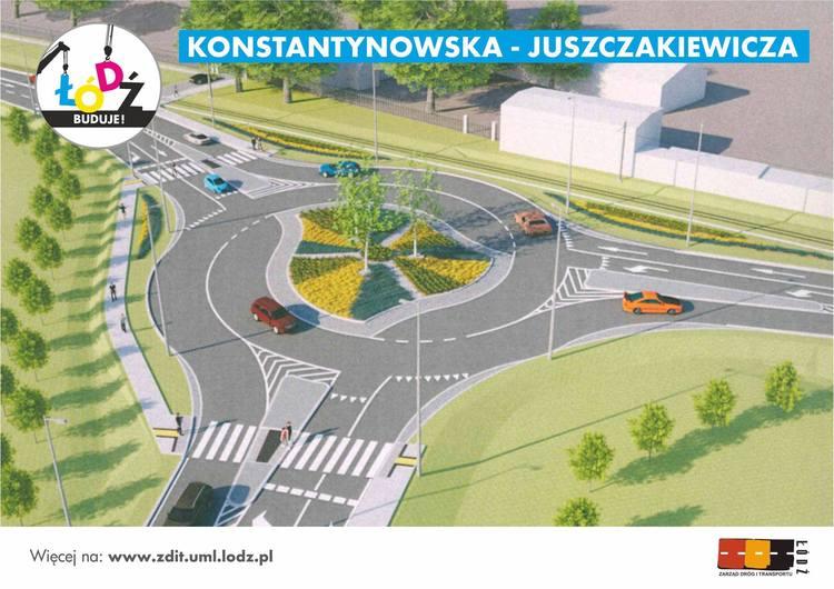 Przy Konstantynowskiej i Juszczakiewicza powstanie rondo 1 24959 50552888521fb030ad1769d953da106c