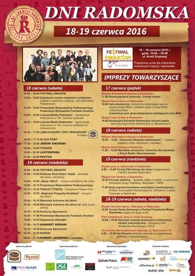 Dni Radomska 2016. Zobacz, co będzie się działo 2 25981 370d3b3f21687e60c3a232c4fa3ca721