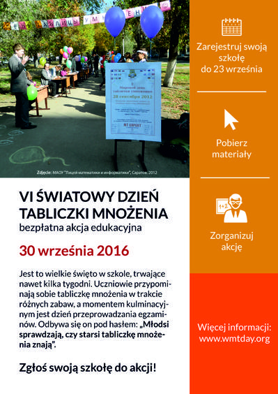 VI Światowy Dzień Tabliczki Mnożenia 1 28020 a6ae16cfeea616ad2b7a225ea7dd10d5