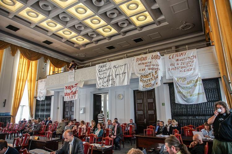 Protest na sesji łódzkiej Rady Miejskiej. "Nie chcemy hipermarketu" 1 28599 84809e1dc9417717c7cfa5771c7a8ec6