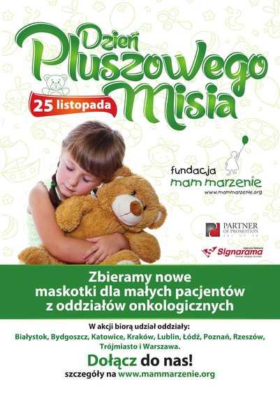 Zbiórka darów na Dzień Pluszowego Misia. Pomagając chorym onkologicznie dzieciom 2 29478 c1db0ec60035a74ccd2797bfc88205f2