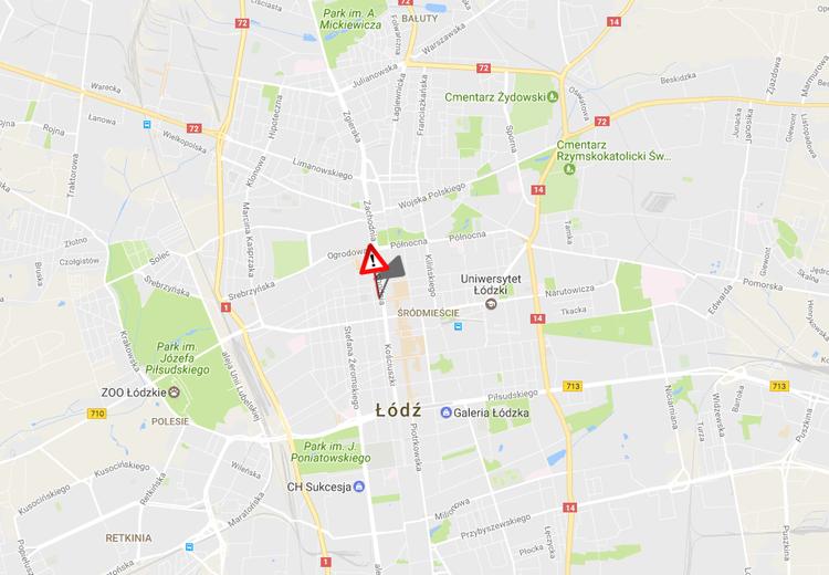 Kolizja w centrum Łodzi. Tramwaj zderzył się z samochodem 2 33121 30034feb440f5d4b970bb8cc7529fde8