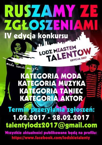 Rusza czwarta edycja konkursu "Łódź Miastem Talentów" | Sposób na weekend 1 33287 4c0dcef753a7a65ee75b226835eacb48