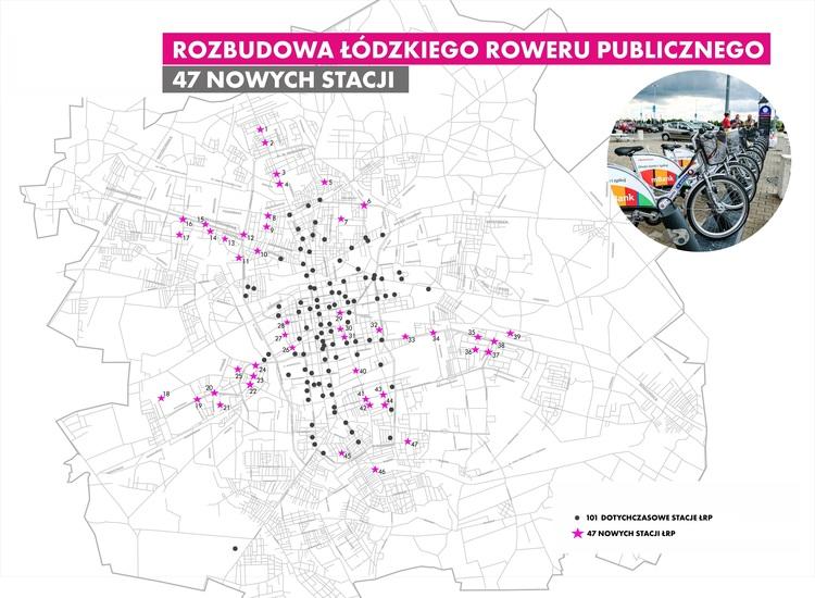 Będą nowe stacje Łódzkiego Roweru Publicznego 2 34771 b28ed6ee631ac02b66758dfe73b8d69e