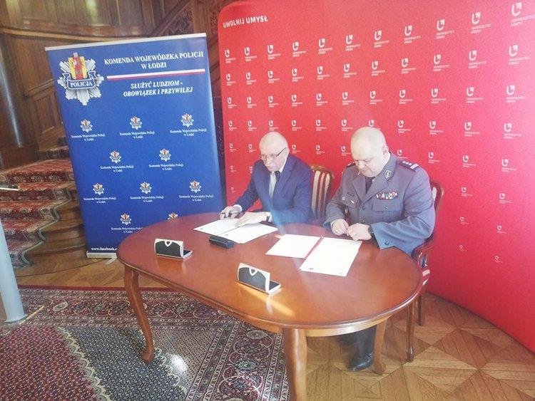 Edukacja i promocja. Uniwersytet Łódzki podpisał umowę z Komendą Wojewódzką Policji 1 43513 2c3bf7db8b3493c2c1ec5040de66246e