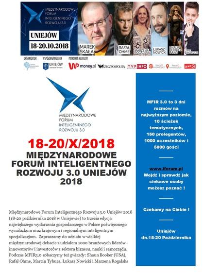 Międzynarodowe Forum Inteligentnego Rozwoju 3.0 Uniejów 2018 1 47766 7cb92426a27fb052c25302e8f8591d1c