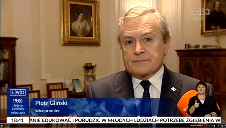 Piotr Gliński: Zdanowska w przypadku zwycięstwa w wyborach nie będzie mogła objąć urzędu 1 47780 12d64bb52d4942ad1438a864eb437ae3