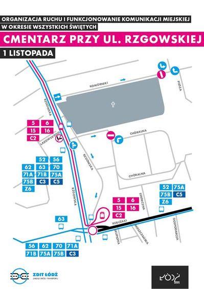 Komunikacji miejska w Łodzi we Wszystkich Świętych 7 48146 bae074399394ec11894b109e24358575