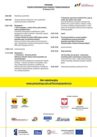 Forum Gospodarcze Powiatu Tomaszowskiego 2 48557 e571b53a290bd5c2a43fc7a4a348a45b