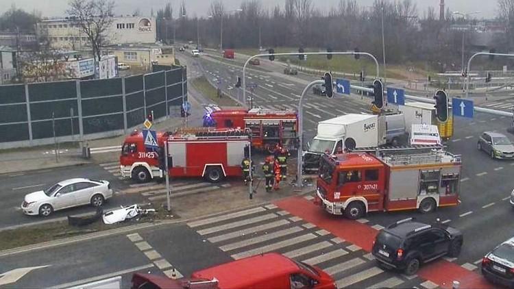 Wypadek na Trasie Górna w Łodzi 1 50048 81956066ddf7ad682cd35d5cf0ed4cdd