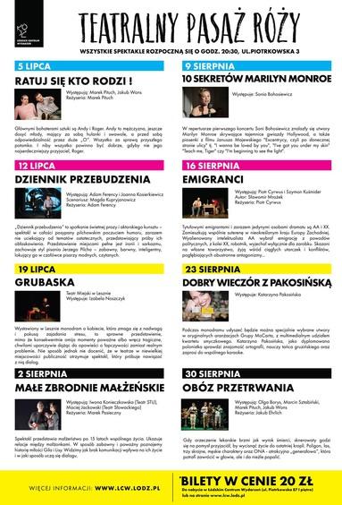 Teatralny Pasaż Róży po raz trzeci 3 52758 c3ccb789b724241bd10c409807924ab8