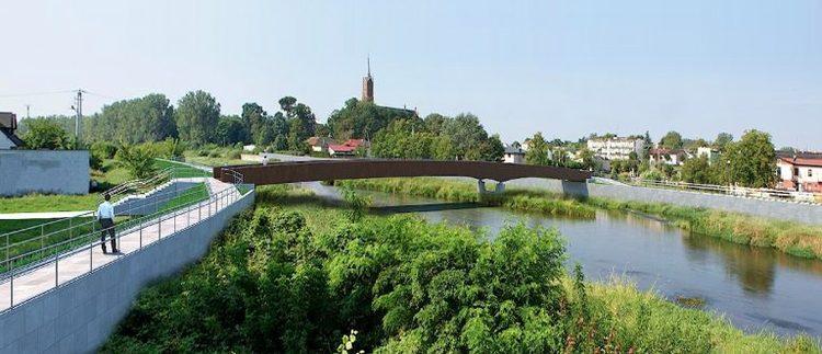 Kładka nad Pilicą w Sulejowie częściowo osadzona. Mieszkańcy zyskają bezpieczną przeprawę przez rzekę 3 68485 921bd1fb6081d542f295a40370fb1e66