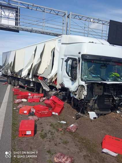 Zderzenie dwóch ciężarówek na S8 1 70199 1d8313e1495057cb5a05cb4b49e69a29