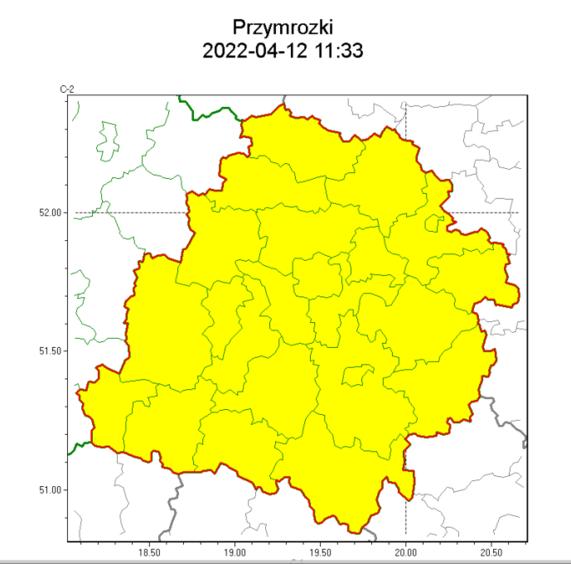 Przymrozki w Łódzkiem. IMGW wydało ostrzeżenie pierwszego stopnia 1 78169 c4fdb97b733e6dceabf149694e72e3d2