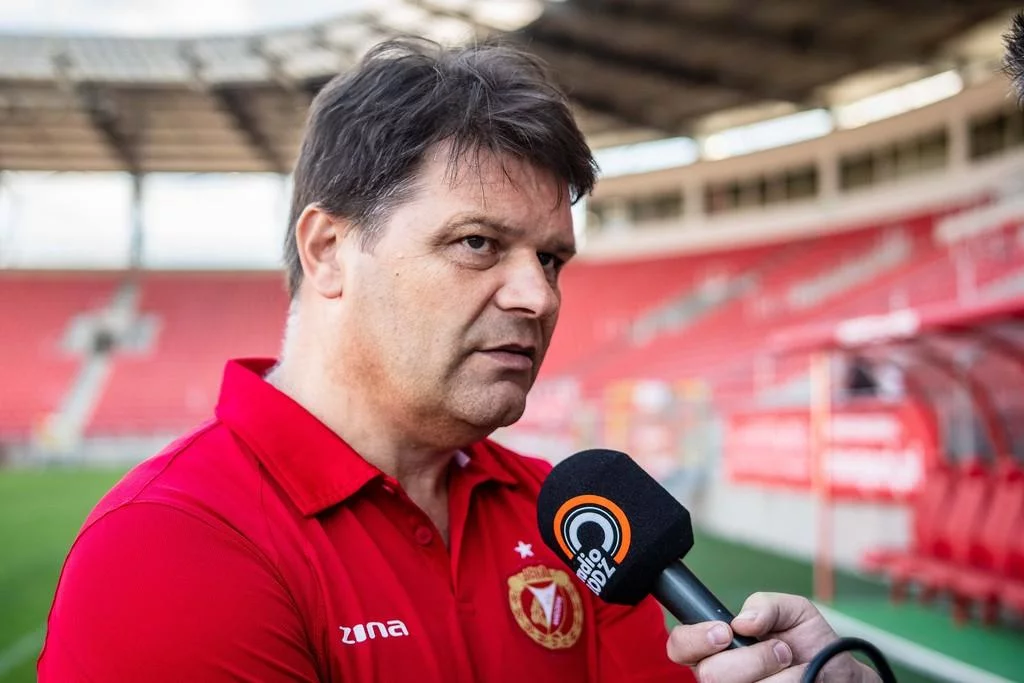 Nowy trener Widzewa Łódź poprowadził pierwszy trening  [ZDJĘCIA]