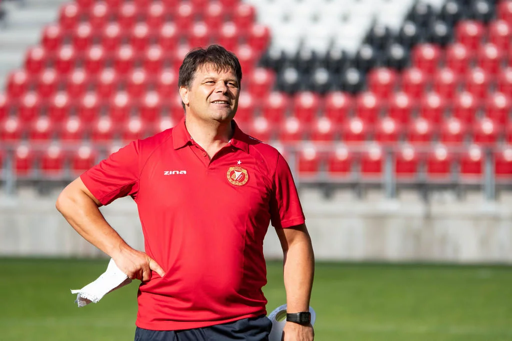 Nowy trener Widzewa Łódź poprowadził pierwszy trening  [ZDJĘCIA]