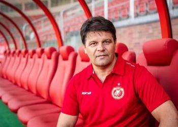 Nowy trener Widzewa Łódź poprowadził pierwszy trening  [ZDJĘCIA]