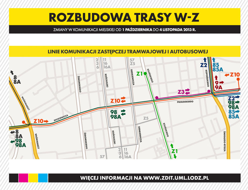 Budowa trasy W-Z w Łodzi idzie zgodnie z planem