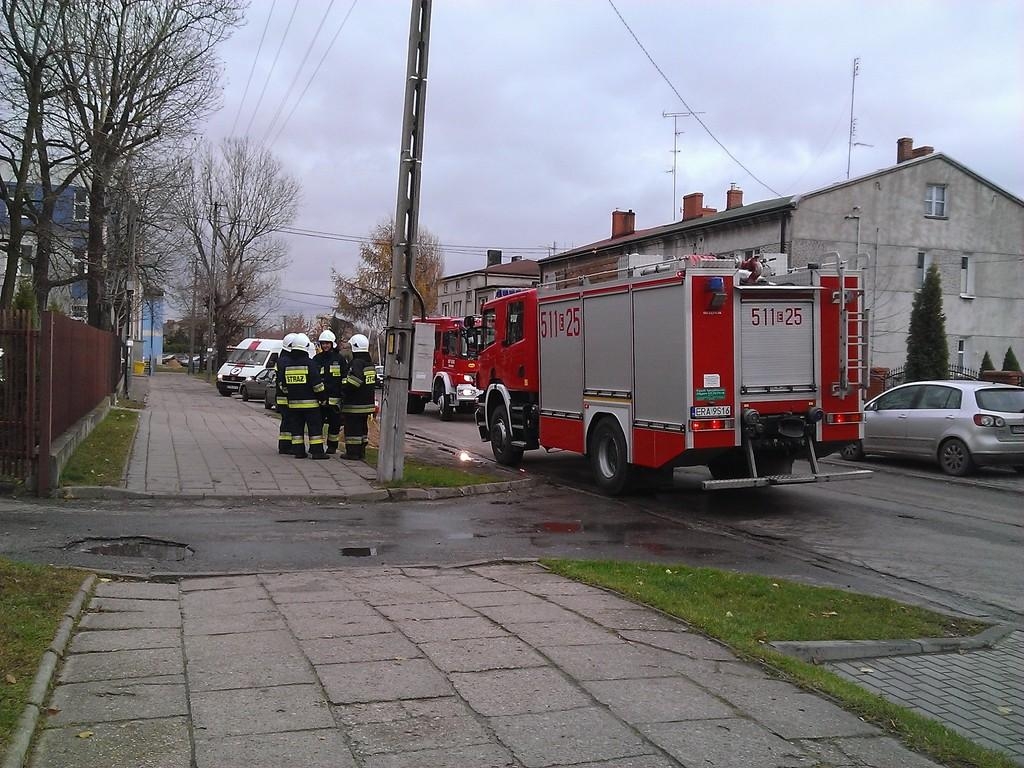 Radomsko. Pożar w szkole 1 Radomsko. Pożar w szkole