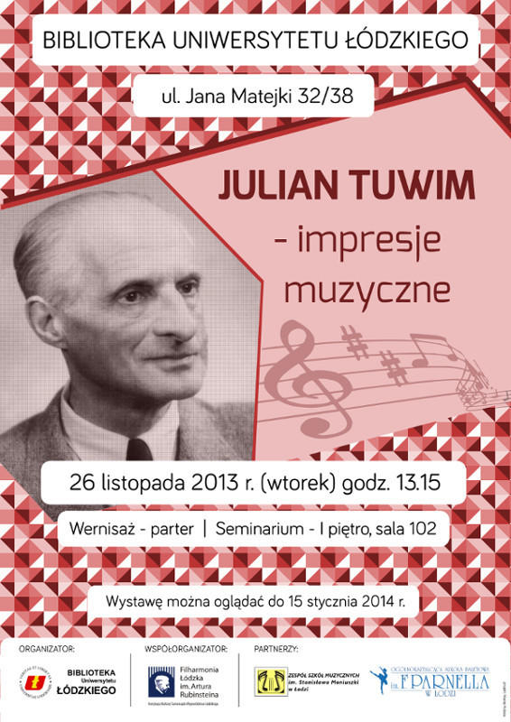 O Tuwimie w Bibliotece Uniwersytetu Łódzkiego [wystawa]