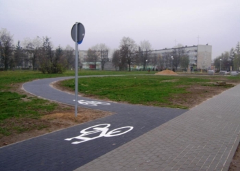 Nietypowa ścieżka rowerowa w Radomsku