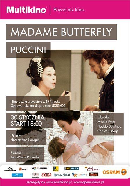 Czwartek, 30 stycznia 1 Madame Butterfly w Multikinie PLAKAT
