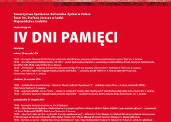 Łódź pamięta o Ofiarach Holocaustu