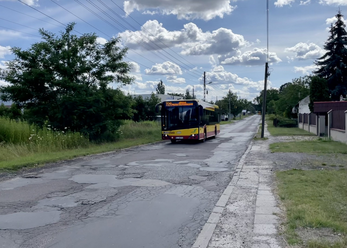 Od poniedziałku linia 72 jeździ objazdem. Autobus kursuje półtorej godziny w jedną stronę