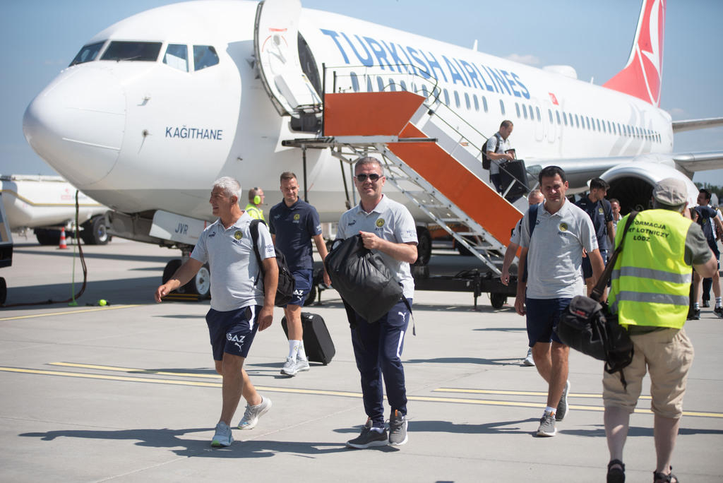 Liga Mistrzów. Piłkarze Fenerbahce Stambuł przylecieli do Łodzi