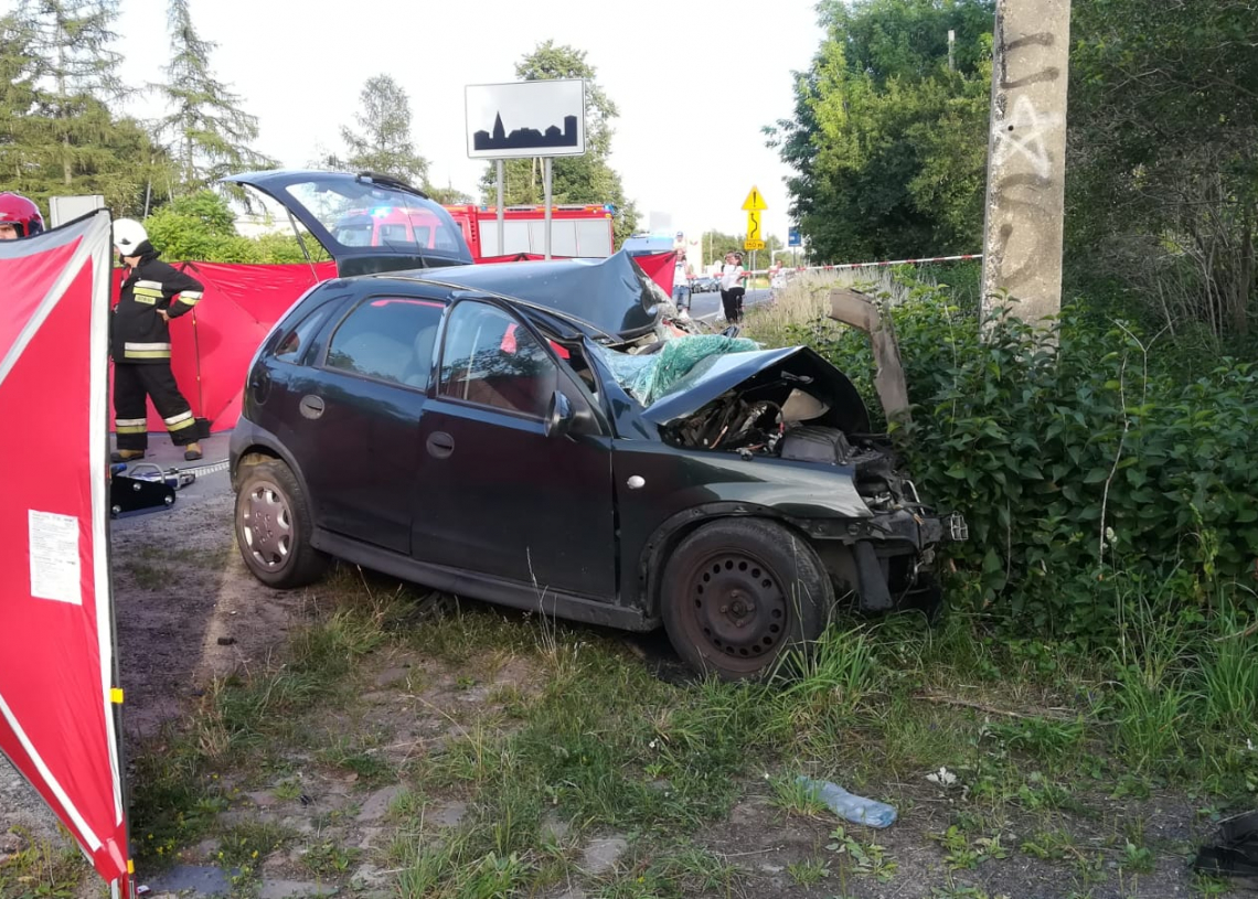 Kierowca zginął po zderzeniu z tirem 1 Kierowca zginął po zderzeniu z tirem