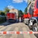 Zawalenie kamienicy na Głowackiego w Łodzi. Na miejscu 13 zastępów straży 42 Zawalenie kamienicy na Głowackiego w Łodzi. Na miejscu 13 zastępów straży