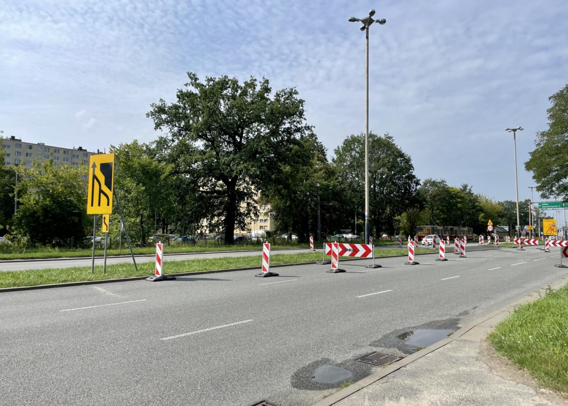 Remont skrzyżowania Szczecińskiej i Aleksandrowskiej