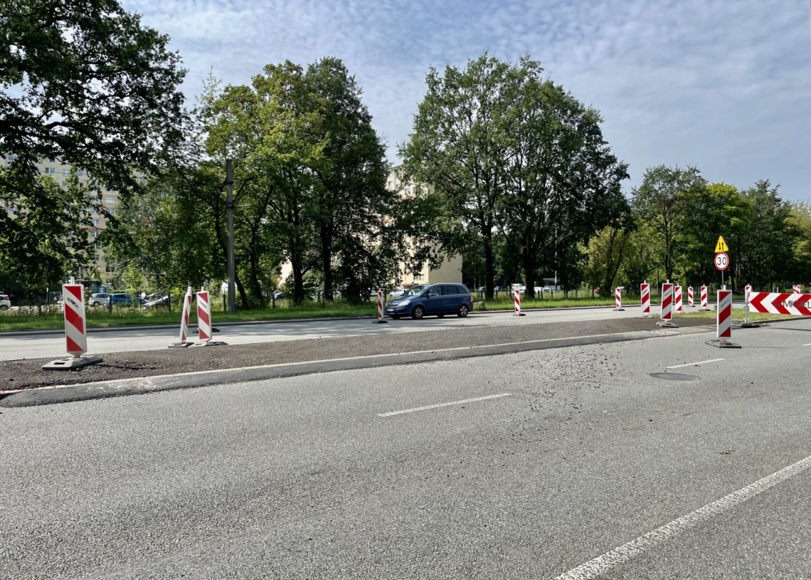 Remont skrzyżowania Szczecińskiej i Aleksandrowskiej