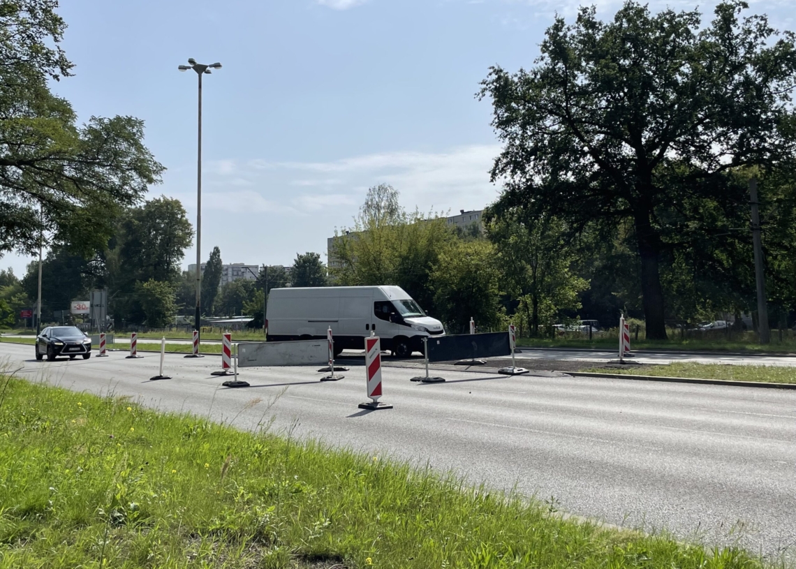 Remont skrzyżowania Szczecińskiej i Aleksandrowskiej