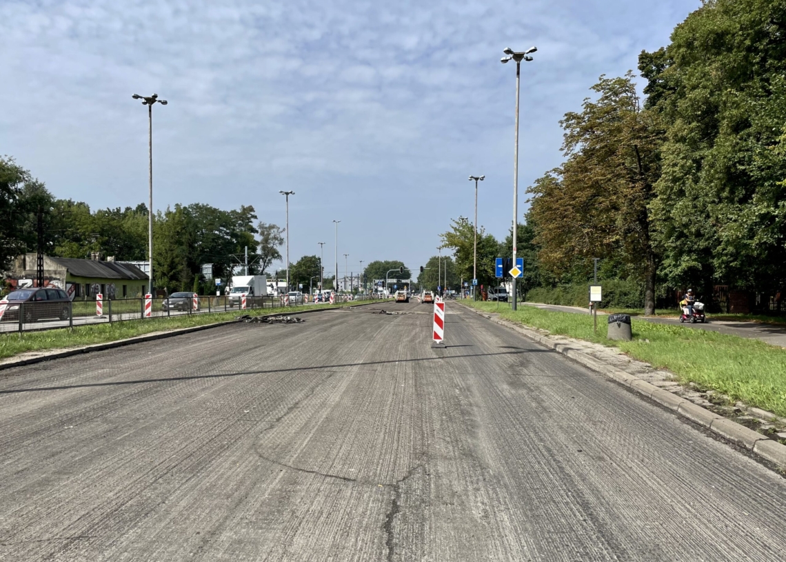 Remont skrzyżowania Szczecińskiej i Aleksandrowskiej