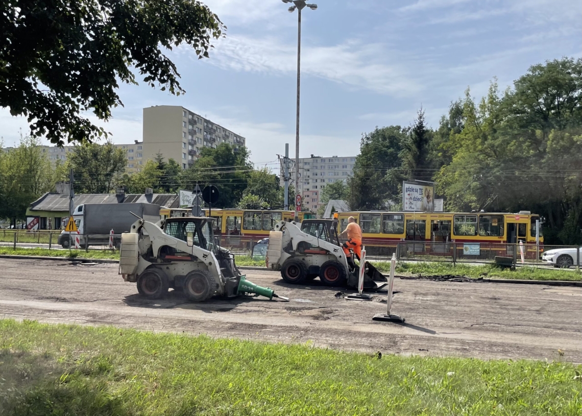 Remont skrzyżowania Szczecińskiej i Aleksandrowskiej