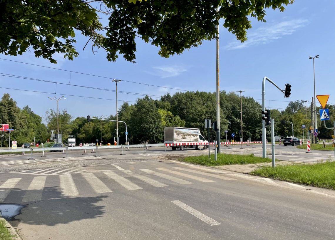 Remont skrzyżowania Szczecińskiej i Aleksandrowskiej