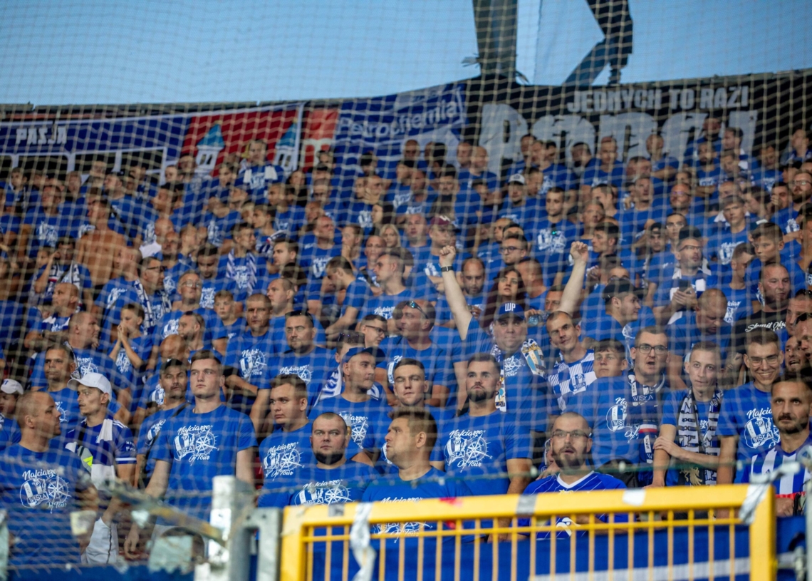 Kibice na meczu Widzew - Wisła P.