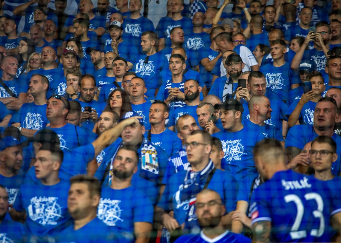 Kibice na meczu Widzew - Wisła P.