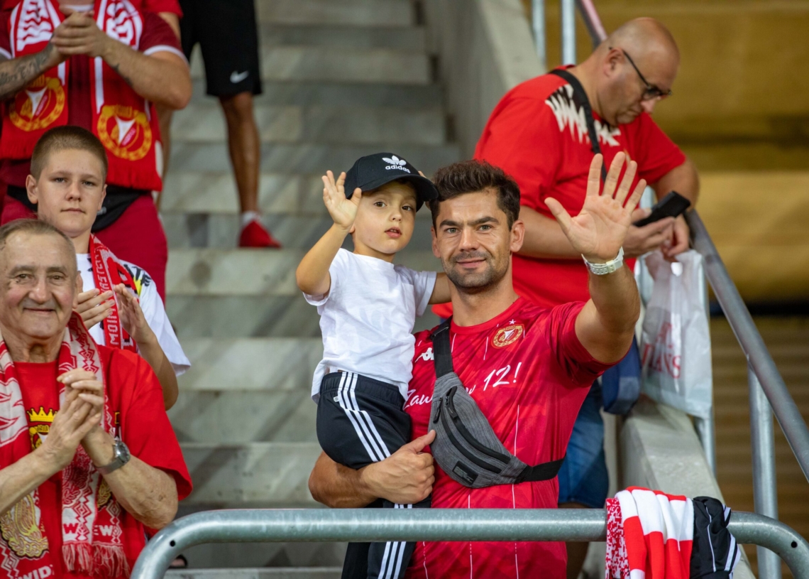 Kibice na meczu Widzew - Wisła P.
