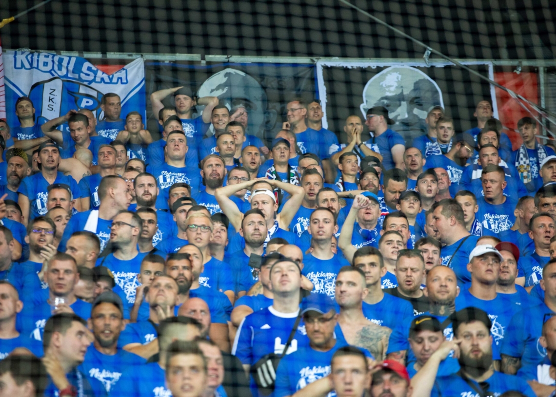 Kibice na meczu Widzew - Wisła P.