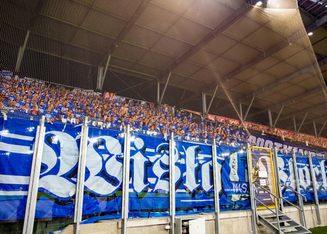 Kibice na meczu Widzew - Wisła P.