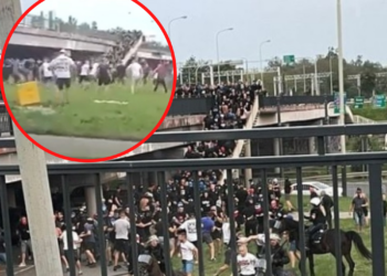 Awantura kiboli przed meczem ŁKS - Ruch